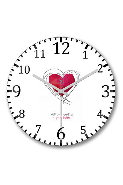 BASKI DÜNYASI Ceai de perete All You Need din sticlă autentică bombată