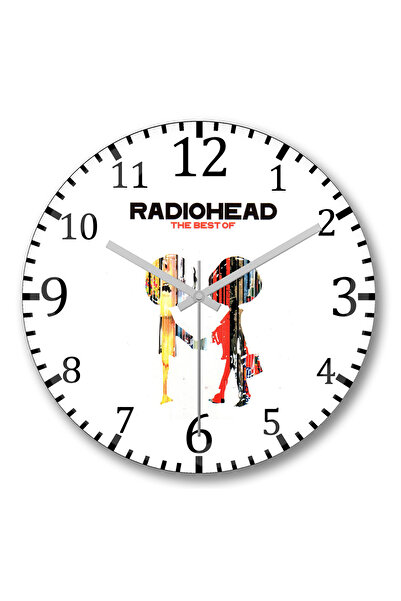 BASKI DÜNYASI Ceas de perete Radiohead din sticlă autentică bombată