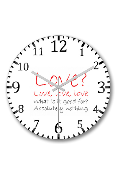 BASKI DÜNYASI ساعة حائط Effy Skins من الزجاج الحقيقي المنحني