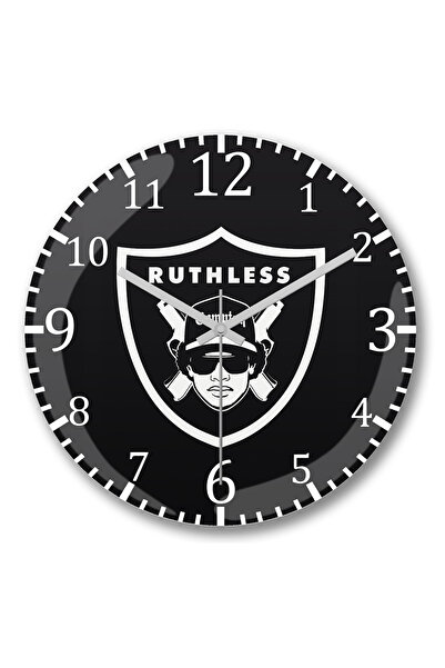 BASKI DÜNYASI Ceas de perete Compton Eazy E Ruthless din sticlă autentică bombată