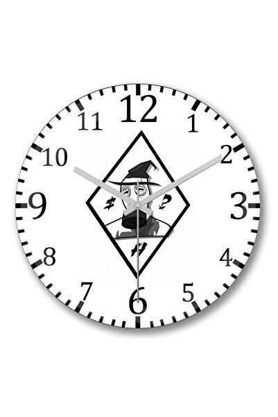 BASKI DÜNYASI Ceas de perete ermetic cu mască de gaz din sticlă autentică bombată