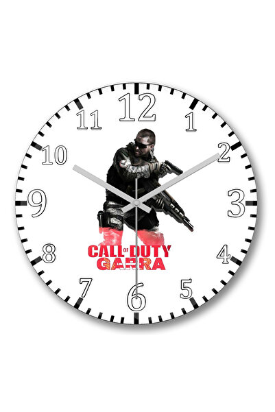 BASKI DÜNYASI Ceas de perete Call Of Duty Garra din sticlă autentică bombată