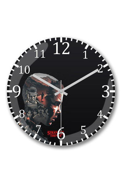 BASKI DÜNYASI Ceas de perete Stranger Things 2 din sticlă autentică bombată
