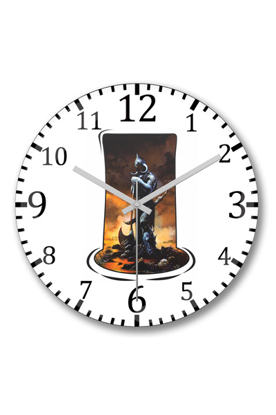 BASKI DÜNYASI ساعة حائط كاراسكو من الزجاج الحقيقي المنحني