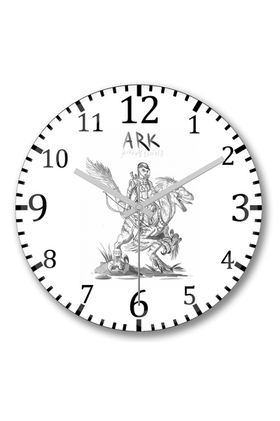 BASKI DÜNYASI Ceas de perete Ark Fan Art din sticlă autentică bombată