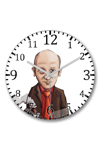 BASKI DÜNYASI Ceas de perete Itzy din sticlă autentică bombată