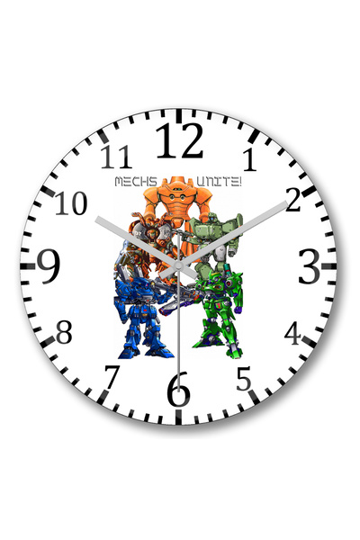 BASKI DÜNYASI ساعة حائط متشابكة من الزجاج الحقيقي المنحني