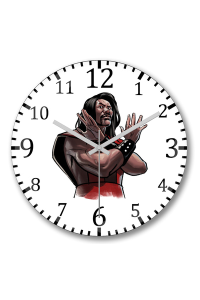 BASKI DÜNYASI ساعة حائط شو نوف من الزجاج الحقيقي المنحني