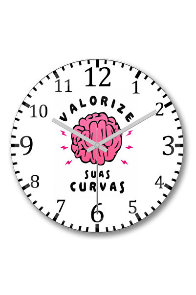 BASKI DÜNYASI Ceas de perete Appreciate Yourself din sticlă autentică bombată