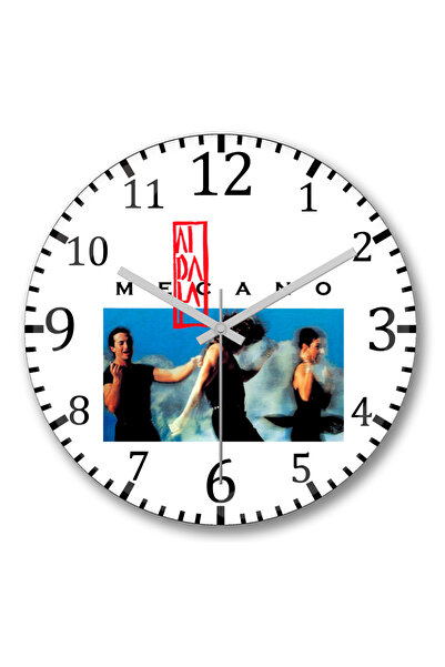 BASKI DÜNYASI Ceas de perete Mecano Aidalai din sticlă autentică bombată