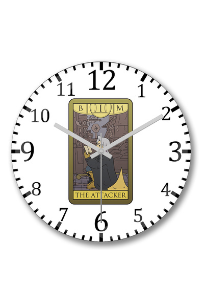 BASKI DÜNYASI Final Fantasy- Ceas de perete Mago Negro din sticlă autentică b...