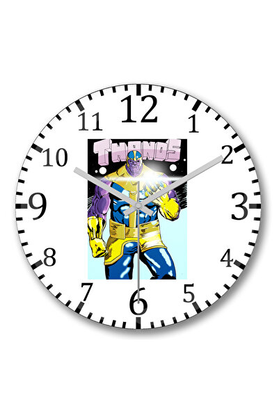 BASKI DÜNYASI Ceas de perete Thanos din sticlă autentică bombată