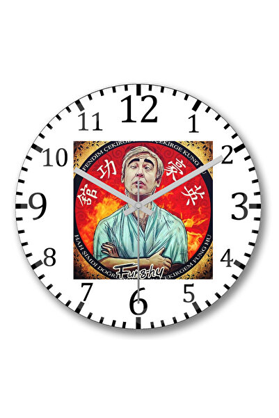 BASKI DÜNYASI Ceas de perete Şener Şen din sticlă autentică bombată