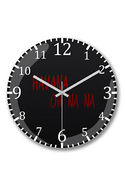 BASKI DÜNYASI Ρολόι τοίχου Camila Cabello Havana 2 με κυρτό πραγματικό γυαλί