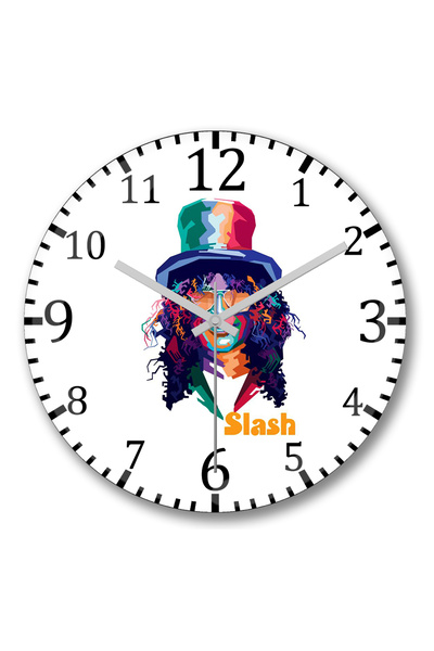 BASKI DÜNYASI Ceas de perete Slash din sticlă autentică bombată