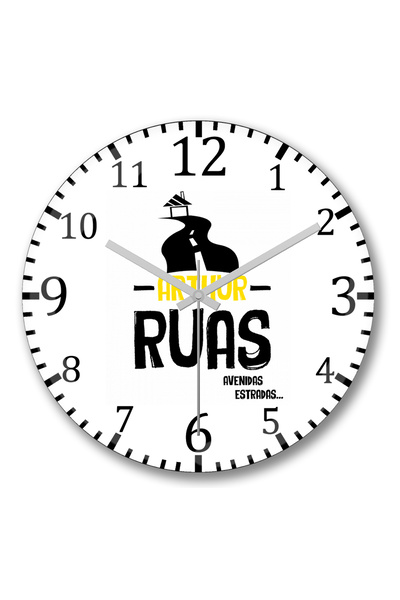 BASKI DÜNYASI Ceas de perete Arthur Ruas din sticlă autentică bombată