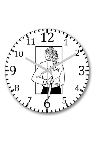 BASKI DÜNYASI Το αγαπημένο μου ρολόι τοίχου Ssdgm, κυρτό από αληθινό γυαλί