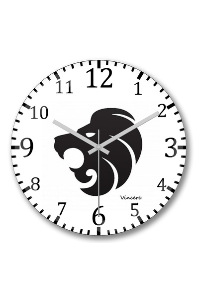 BASKI DÜNYASI ساعة حائط فينسير من الزجاج الحقيقي المنحني