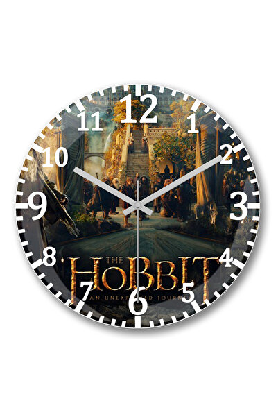 BASKI DÜNYASI Ceas de perete The Hobbit O călătorie neașteptată din sticlă au...