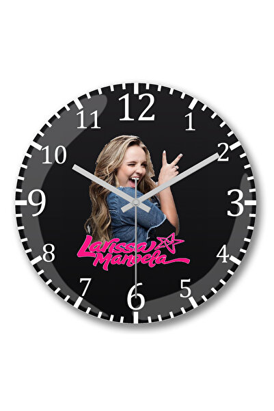 BASKI DÜNYASI ساعة حائط لاريسا مانويلا من الزجاج الحقيقي المنحني