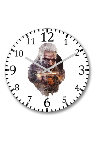 BASKI DÜNYASI ساعة حائط جيرالت دي ريفيا من الزجاج الحقيقي المنحني