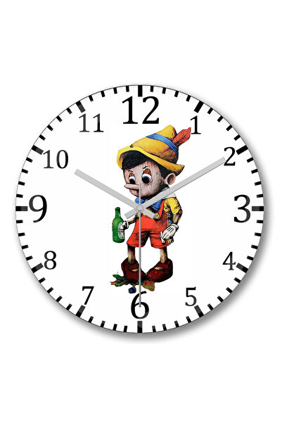 BASKI DÜNYASI Ceas de perete pentru copii cu figurine din sticlă autentică