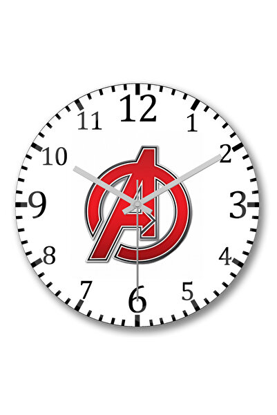 BASKI DÜNYASI Ceas de perete Vingadores din sticlă autentică bombată