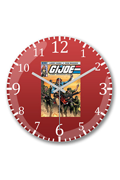 BASKI DÜNYASI ساعة حائط الرجل الحديدي من الزجاج الحقيقي المنحني