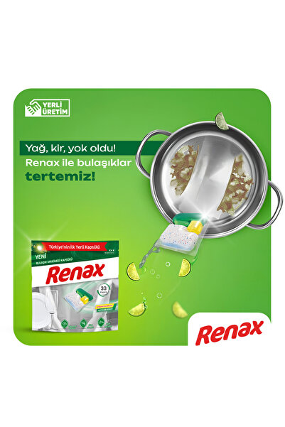 Renax Bulaşık Makinesi Kapsülü Hepsi Bir Arada 480 Li