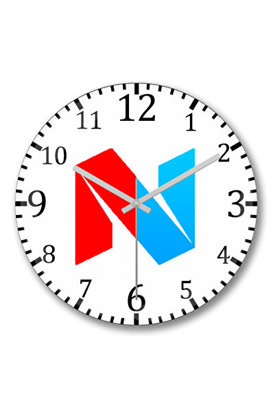 BASKI DÜNYASI Noticiologia ساعة حائط من الزجاج الحقيقي المنحني