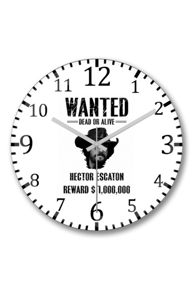 BASKI DÜNYASI Ceas de perete Hector Escaton din sticlă autentică bombată