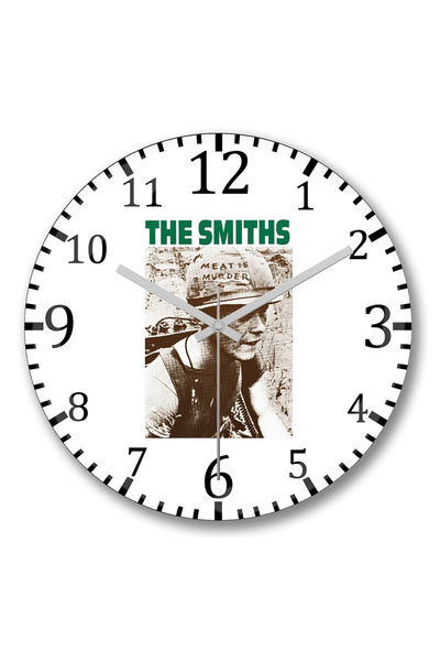 BASKI DÜNYASI ساعة حائط سميثز من الزجاج الحقيقي المنحني