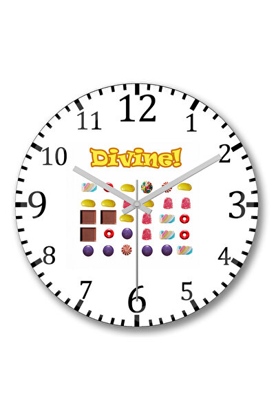 BASKI DÜNYASI Ceas de perete divin din sticlă autentică bombată