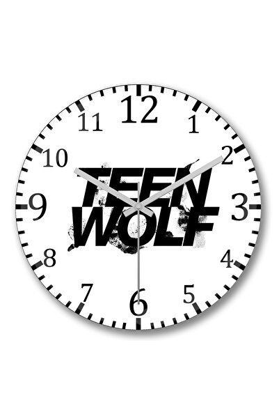 BASKI DÜNYASI Ceas de perete Teen Wolf3 Sticlă reală curbată