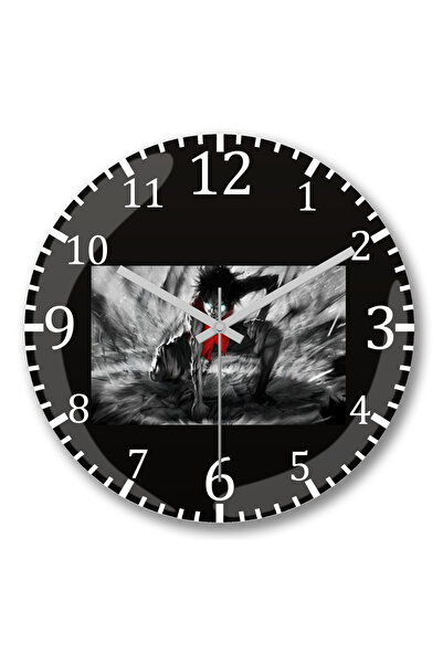 BASKI DÜNYASI Ceas de perete One Piece Monkey D Luffy Anime Roronoa din sticl...