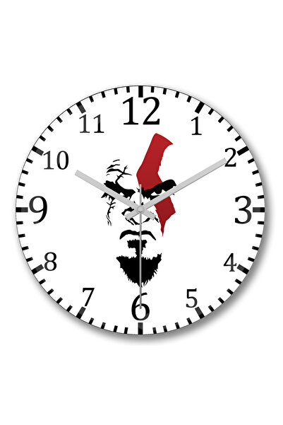 BASKI DÜNYASI God of War Kratos1 Ceas de perete din sticlă autentică bombată