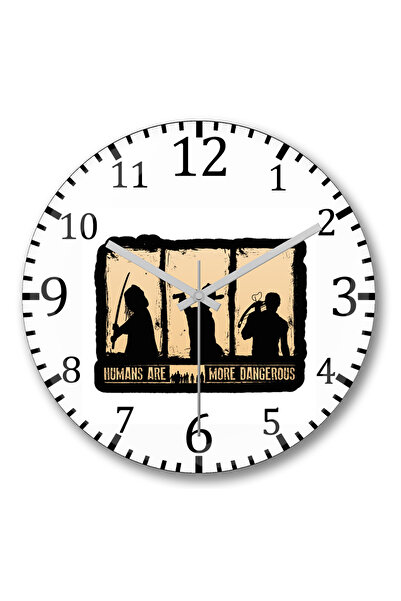 BASKI DÜNYASI Ceas de perete Make A Living din sticlă autentică bombată