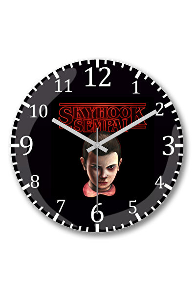 BASKI DÜNYASI Ceas de perete Stranger Things Stranger Sempai din sticlă autentică bombată