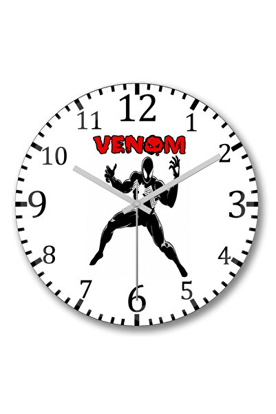 BASKI DÜNYASI Ceas de perete Venon Spider din sticlă autentică bombată