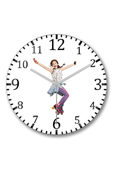 BASKI DÜNYASI Ceas de perete Soy Luna Sticlă Reală Curbată