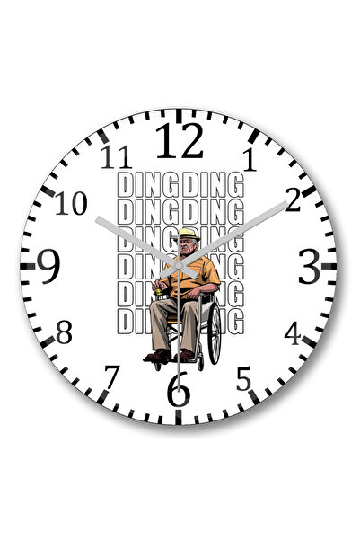 BASKI DÜNYASI ساعة حائط هيكتور سالامانكا من الزجاج الحقيقي المنحني