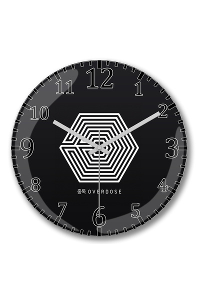 BASKI DÜNYASI Ceas de perete Exo Overdose din sticlă autentică bombată