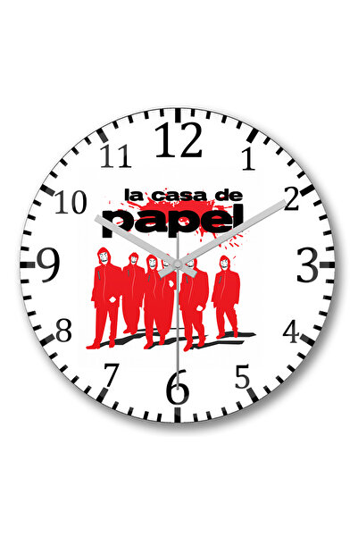 BASKI DÜNYASI ساعة حائط خزان دي بابيل من الزجاج الحقيقي المنحني