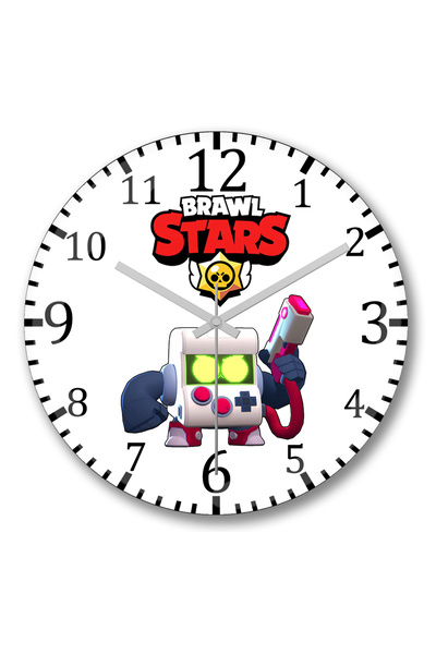 BASKI DÜNYASI Ceas de perete Brawl Stars 8 din sticlă autentică bombată
