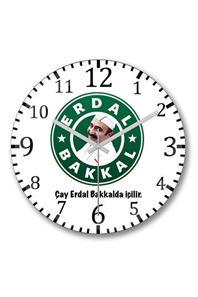 BASKI DÜNYASI مشروبات الشاي إردال في متجر البقالة إردال بقالة ساعة حائط من ال...