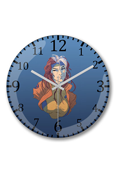 BASKI DÜNYASI Ceas de perete Rogue X Men din sticlă autentică bombată