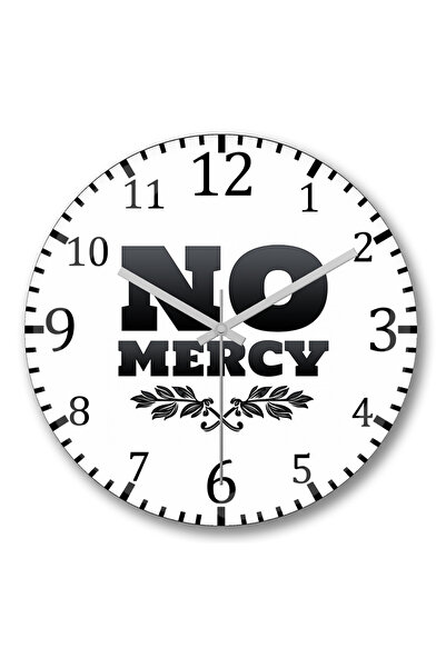 BASKI DÜNYASI Ρολόι τοίχου No Mercy με κυρτό γυαλί