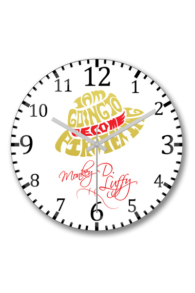 BASKI DÜNYASI Ceas de perete One Piece5 din sticlă autentică bombată