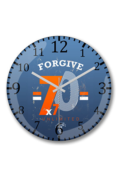 BASKI DÜNYASI سامح ساعة الحائط المنحنية الزجاج الحقيقي