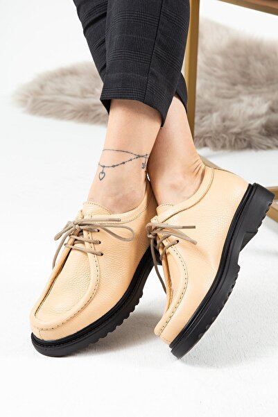 Deery Шкіряні жіночі туфлі лососевого кольору на щодень